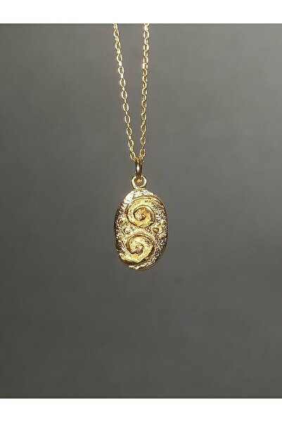 TREND 925 Ayar Çift Spiral Gümüş Kolye, Spiral Sembolü Kolye, Sevgililer Günü Hediyesi Kadın Kolye