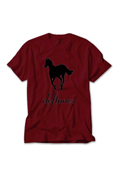 CrowsGate Tricou Deftones Pony Colorat Culoare Roșu Mărimea 5XL