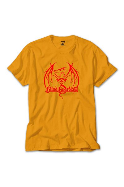 CrowsGate Tricou Blind Guardian Dragon Red Colorat Galben Mărimea S