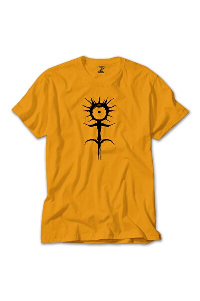 WAKHA Ghostemane Logo White Color T-Shirt Yellow Color Size 2XL