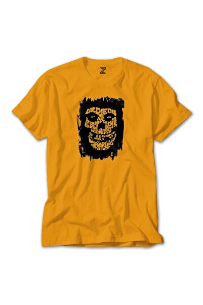 CrowsGate Misfits Die My Darling Color T-Shirt Yellow Color Size S