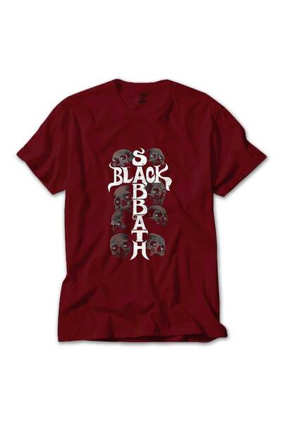 WAKHA Μαύρο Sabbath Skull Red T-shirt