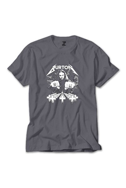 CrowsGate Μπλουζάκι Metallica Cliff Burton Face σε γκρι χρώμα, μέγεθος 3XL