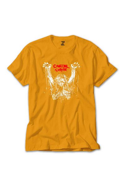 Z zepplin Λογότυπο Cannibal Corpse 1classic97 Band Rock Yellow T-shirt