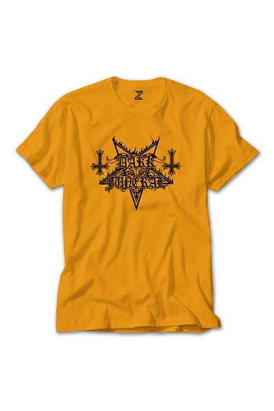 Z zepplin Κίτρινο μπλουζάκι με λογότυπο Dark Funeral