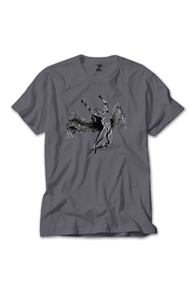 WAKHA تي شيرت ليد زيبلين إيكاروس آنجل رمادي