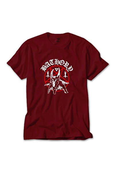 Generic Brand Bathory grafička šarena majica crvene boje, veličina 2XL
