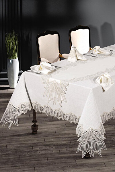 TAVOLO طقم أواني طعام فاخرة من قماش الكتان والكتان والزبرجد الفرنسي