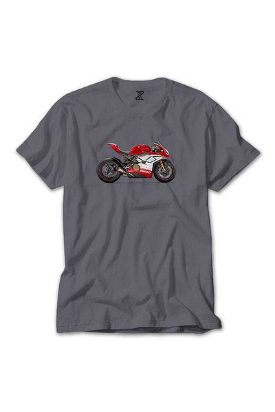 WAKHA Ducati 1299 Ducati Panigale V4 Gray T-Shirt