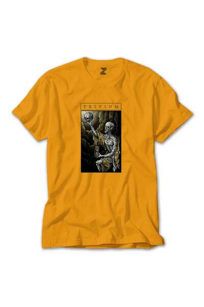 CrowsGate Κίτρινο μπλουζάκι Trivium Skull