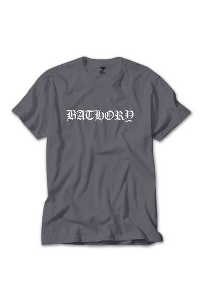 CrowsGate Tricou Gri Bathory Logo