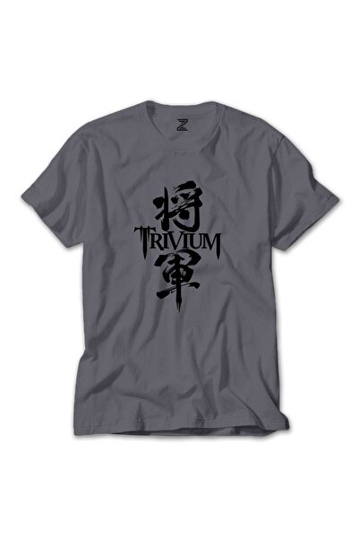 CrowsGate Tricou colorat Trivium Shogun, culoare gri, mărimea XL