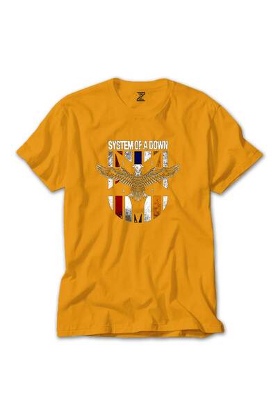 CrowsGate Tricou galben System of a Down Eagle Colors