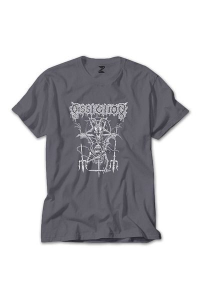 Z zepplin Μπλουζάκι Dissection Satan Skull Grey