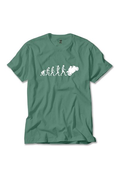 Z zepplin Motocycle Evolution - Πράσινο T-Shirt