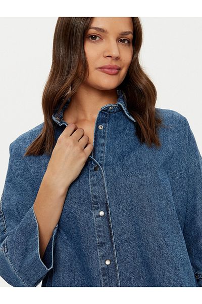 ONLY Γυναικείο μακρύ τζιν πουκάμισο Oversize - 15332126