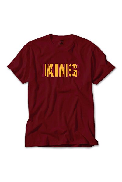 CrowsGate Μπλουζάκι με στάμπα Lebron James, πολύχρωμο, κόκκινο χρώμα, μέγεθος XL