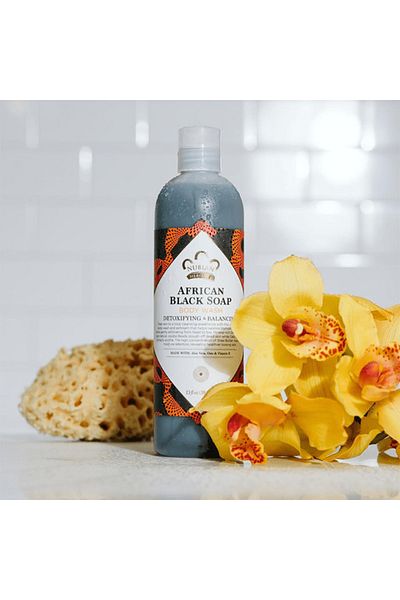 Nubian Heritage Bdy Wash,African Blk Soap 13 FZ