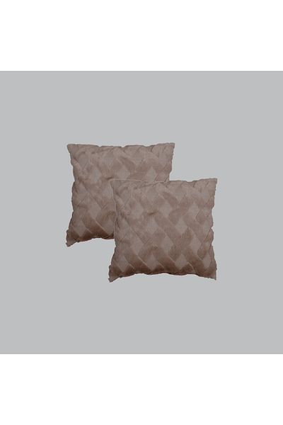 Donetella 2- Piece Modern 45x45 Throw Pillow Cover -,Decorative Covers for Cushions, Filling Not Included