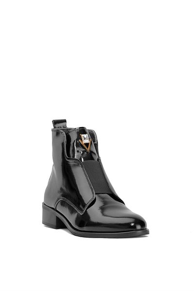 Ayakkabı Fuarı Elit Dk2400 - Women's Black Genuine Leather Classic Boots