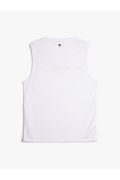 Koton Sport-Tanktop mit entspanntem Schnitt, Slogan-Aufdruck, ärmellos, Rundhalsausschnitt
