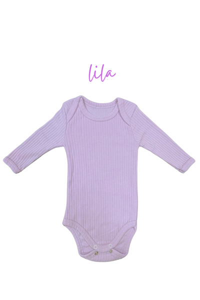 Akface Cotton Combed Cotton Snap Fastener Newborn and Baby Long-Sleeved Corded Bodysuit