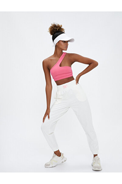 Koton Jogger Sweatpants Label Detailed Pocket High Waist