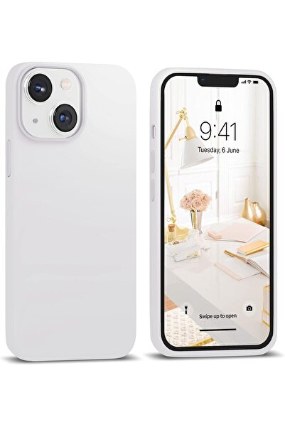 Merwish Apple Iphone 15 Uyumlu Logolu Içi Kadife Lansman Silikon Kılıf Kapak ...