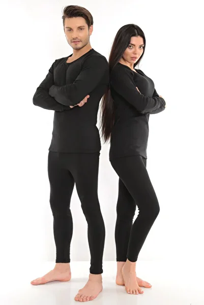 SWEAT FAST Unisex Cotton Thermal Suit |   Lower and Upper Underwear Set with Raised Inside