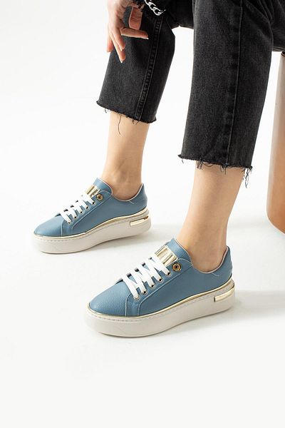 PARİS Pantofi sport Toro Skin albastru deschis pentru femei
