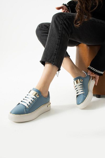 PARİS Pantofi sport Toro Skin albastru deschis pentru femei