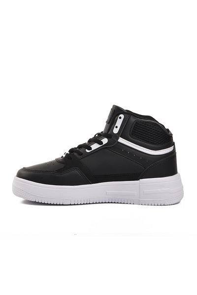 WALKWAY Black-White Unisex Hi Sneaker