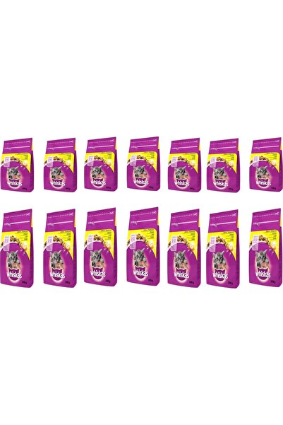 Whiskas Tavuklu ve Sebzeli Kuru Kedi Maması 300 gr x 14 Adet