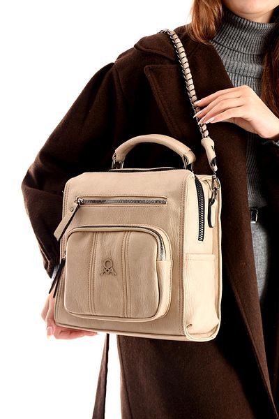 H&D COLLECTİON Α+Α ποιότητας μαλακό δέρμα κατάλληλο και για τσάντα πλάτης και ώμου για άνδρες - 646