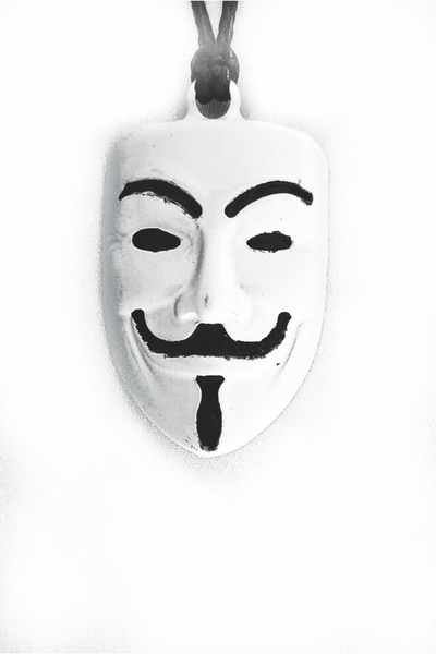 Chantaky 104 40 Mineli V For Vendetta Necklace Leather Rope