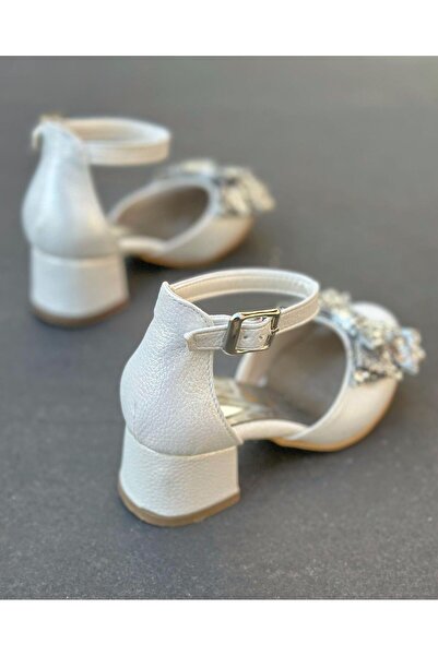 Surpie Shoes Çocuk Topuklu Ayakkabı, Kısa Topuklu Ayakkabı, Çocuk Abiye Ayakkabı