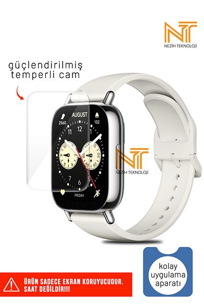 Nezih Case واقي شاشة من الزجاج المقوى المتوافق مع ساعة Xiaomi Redmi Watch 5 Lite