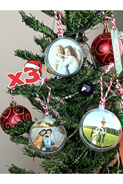 Postermanya Photo Christmas Tree Ornaments, Picture Pine Tree Christmas Ornam...