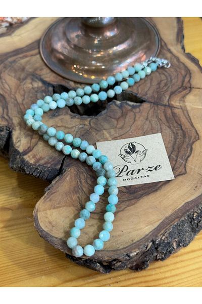 parze doğaltaş Amazonite Natural Stone String Necklace