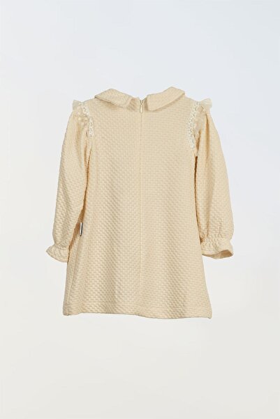 LULU Kids Rochie pentru fete cu maneca lunga - "Zăpadă"