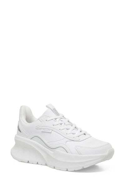 Kinetix Pantofi sport pentru femei Solida PU W alb-argintiu