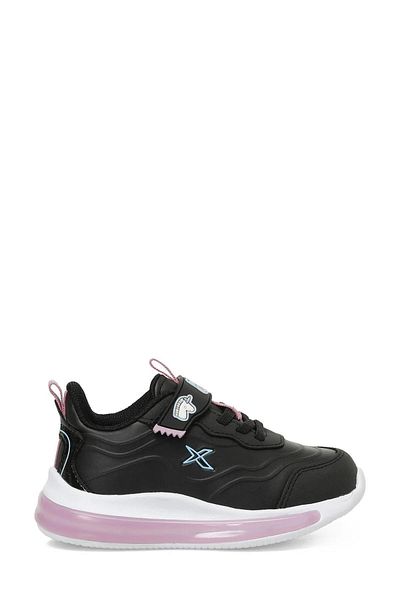 Kinetix Stach Pu P Black-Pink-Blue Girls' Sneakers