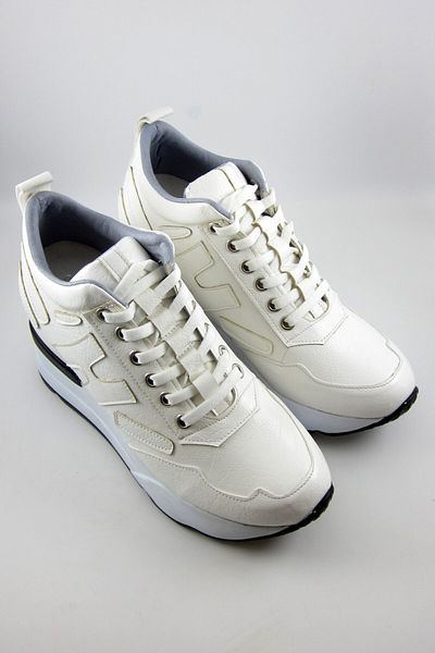 Erkan Saçmacı Maria White Hidden Wedge Pantofi Casual