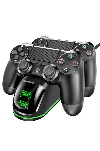 Asfal PS4 Şarj standı PS4 Göstergeli İkili Şarj İstasyonu PS4 Kol Şarj Standı