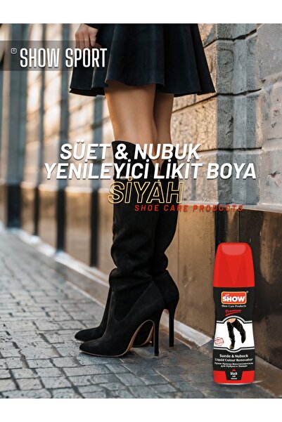 SHOW Sport Siyah Süet & Nubuk Yenileyici Likit Boya 75 Ml.