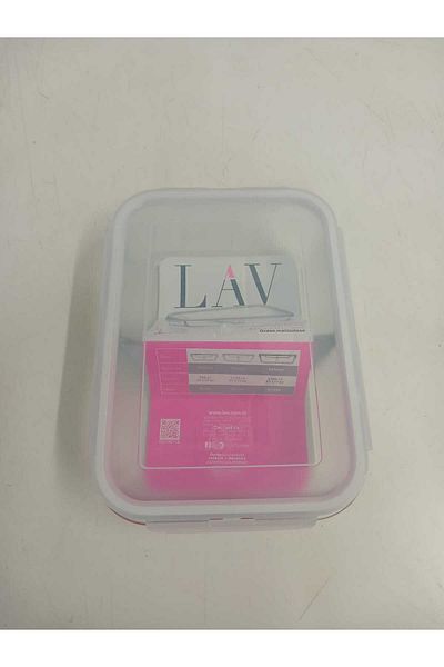 Mask Fresco Glass Compartment Interlocking Rectangular Storage Container 1 Piece 1700Cc White Lid La V