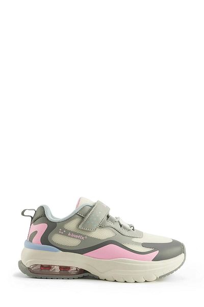 Kinetix 101878343   Pantofi sport pentru fete Will alb-roșu-gri-roz