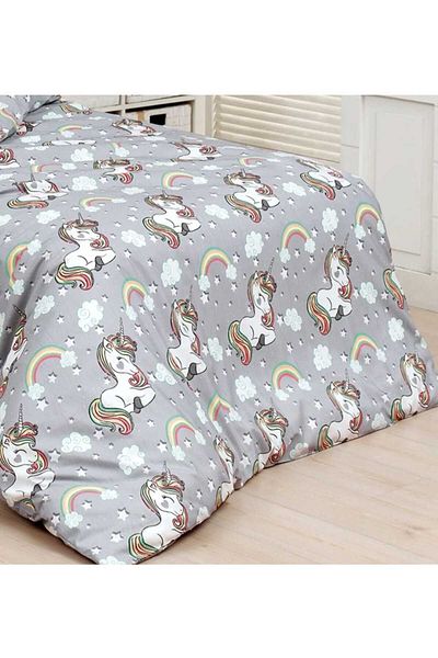 GASEL ÇARŞI Unicorn Cotton Fabric Elastic Sheet Set