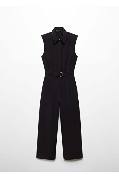 MANGO Woman Pants with belt and pens