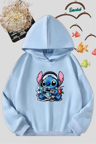 Evomind Children's Printed Hooded Sweatshirt